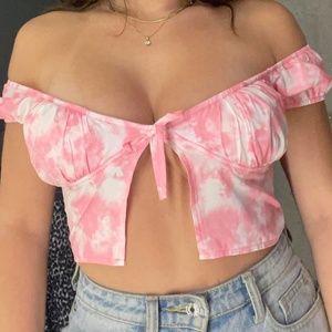 TIGER MIST, pink tie dye top